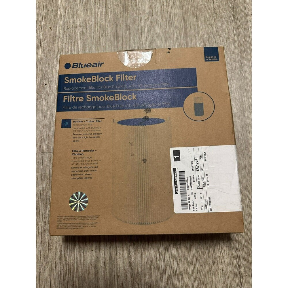 Blueair Blue Pure 411 Foldable Air Purifier Particle Filter 99578-CHN-001